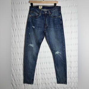 Levi's Men's Skinny and Tapered Distressed Denim Jeans Size 33x32